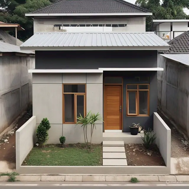Rumah Tipe 36 Subsidi Berkonsep Industrial/Via Meta AI