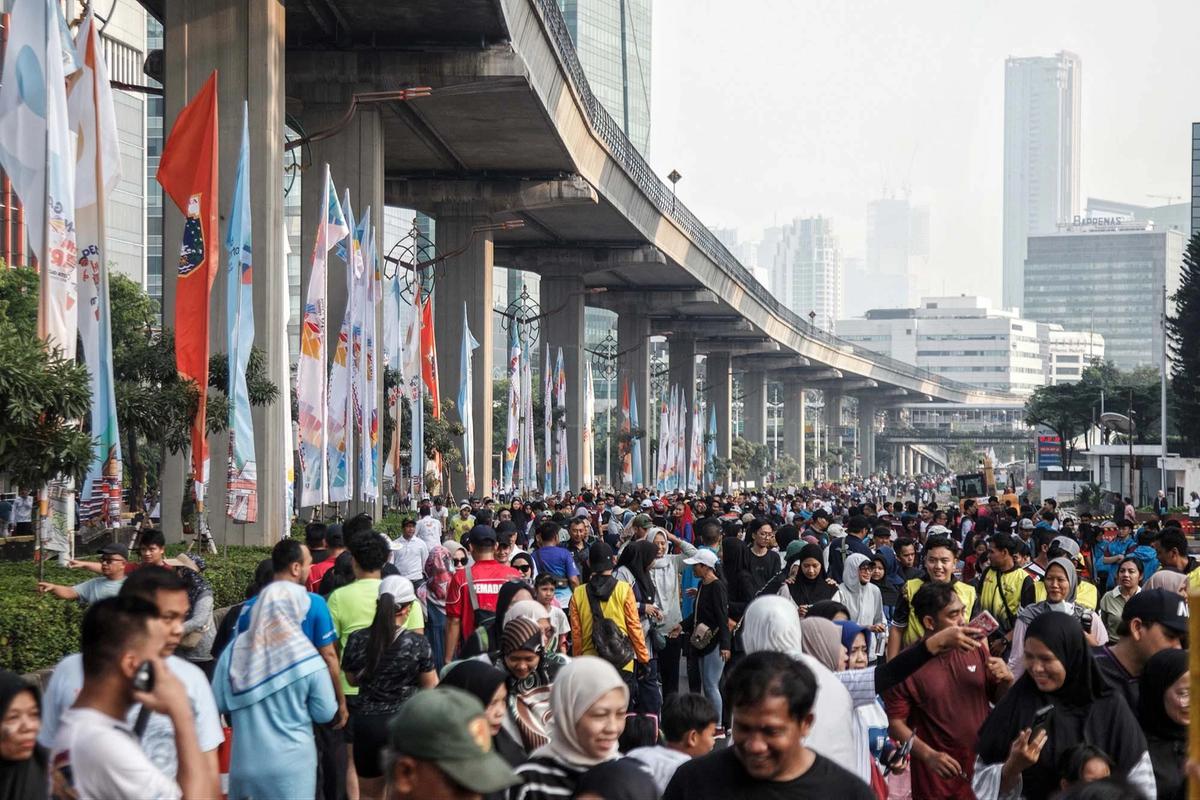 FOTO: CFD Perdana di Jalan Rasuna Said Jakarta