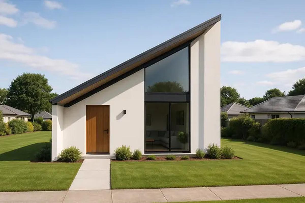 6 Rumah Minimalis 1 Lantai Atap Miring, Bikin Hunian Tampak Elegan
