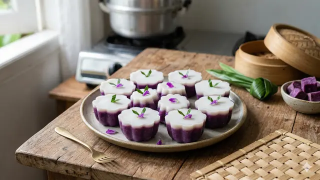 Kue Talam Ubi Ungu (Foto: Gemini AI)