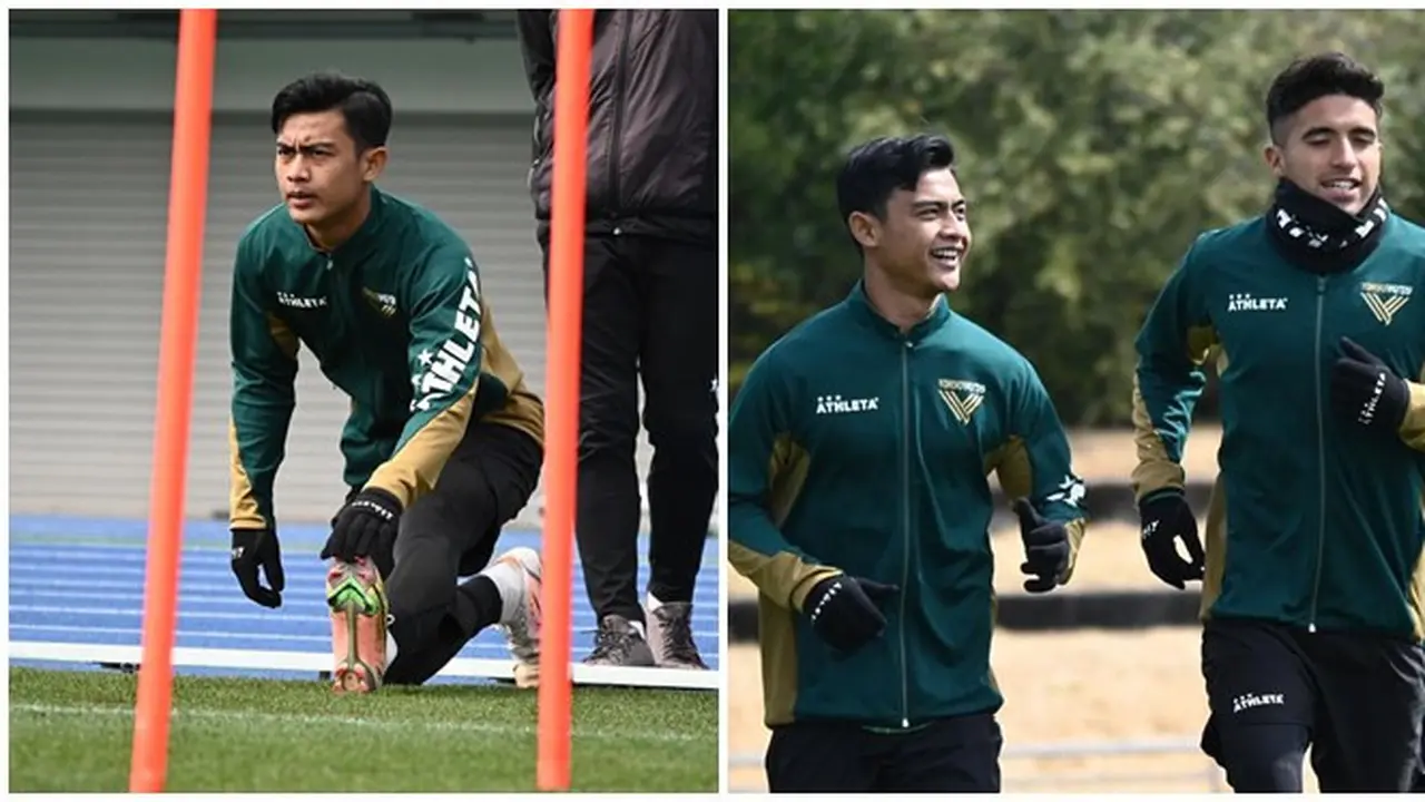 7 Potret Latihan Perdana Pratama Arhan di Tokyo Verdy, Jadi Sorotan