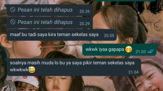 6 Chat Murid ke Ibu Guru Dikira Teman Sekelas Ini Bikin Tepuk Jidat