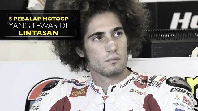 Video listikal 5 pebalap MotoGP yang meninggal dunia setelah kecelakaan di lintasan balap di antaranya Marco Simoncelli di Sirkuit Sepang.