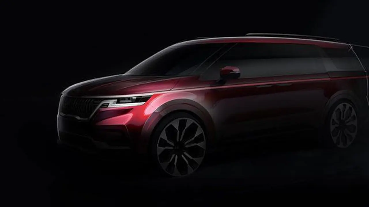 Siluet Kia Carnival generasi keempat