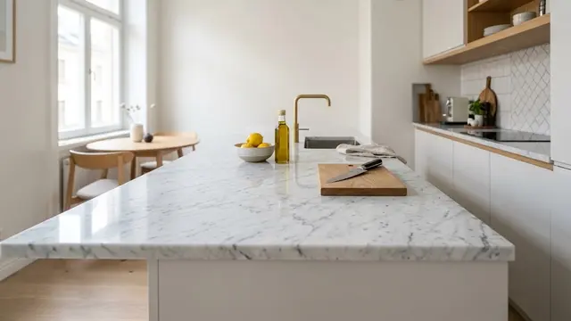 Countertop Dapur dari Marmer