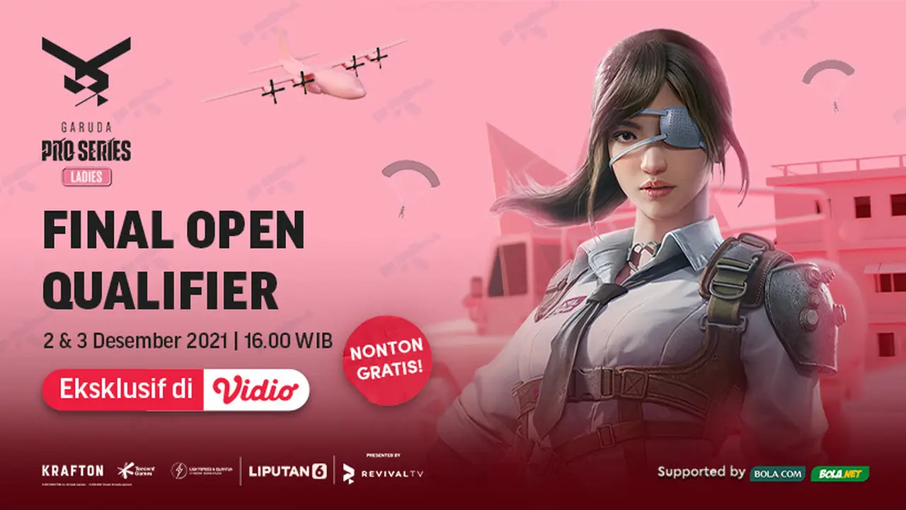 Saksikan Live Streaming Garuda Pro Series Ladies League PUBGM di Vidio, 2 dan 3 Desember 2021