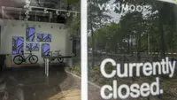 Sepeda VanMoof dipajang di kantor pusat perusahaan di Amsterdam, Belanda, Selasa, 18 Juli 2023. Pembuat sepeda listrik Belanda VanMoof telah dinyatakan bangkrut. (AP Photo/Peter Dejong)