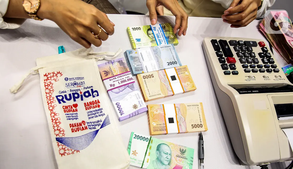 Sementara, layanan penukaran uang baru periode III dari Bank Indonesia dapat dilakukan hingga Minggu 23 Maret 2025. (Liputan6.com/Angga Yuniar)