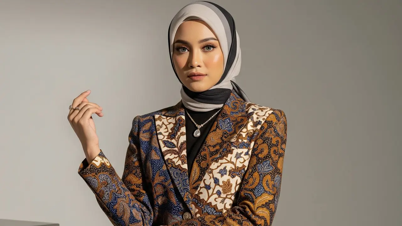 Model Atasan Batik Wanita Elegan Panjang untuk Lebaran dan Kondangan