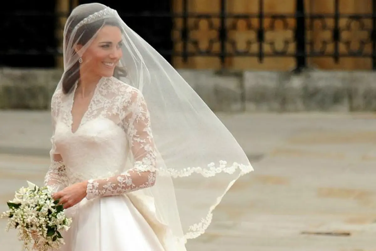 Kate Middleton di hari pernikahannya