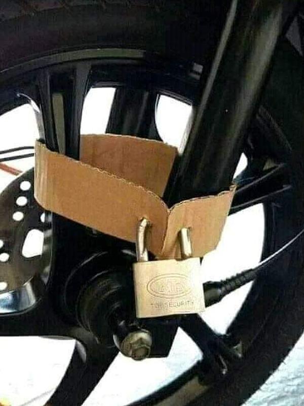 Kunci keamanan kendaraan (Sumber: Instagram/sukijan.id)
