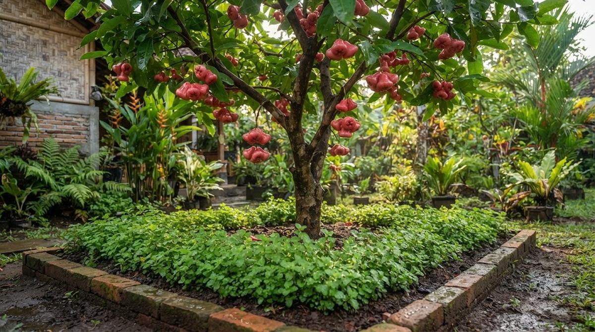 Pohon Jambu Air dan Daun Mint