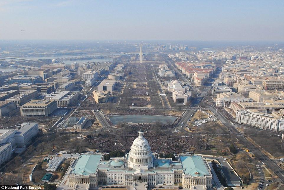 Foto pelantikan Barack Obama 2009 (National Park Service)