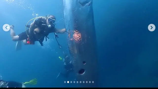 Ikan Oarfish yang ditemukan di Taiwan pada Juni 2023. (Instagram @chengruwang)