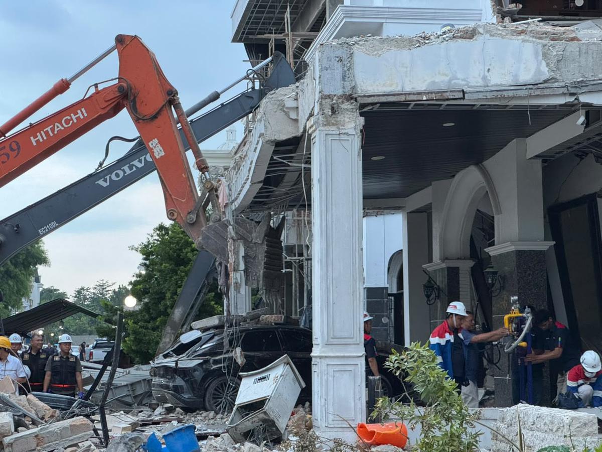Rumah di Grand Polonia Medan lokasi ledakan pipa gas