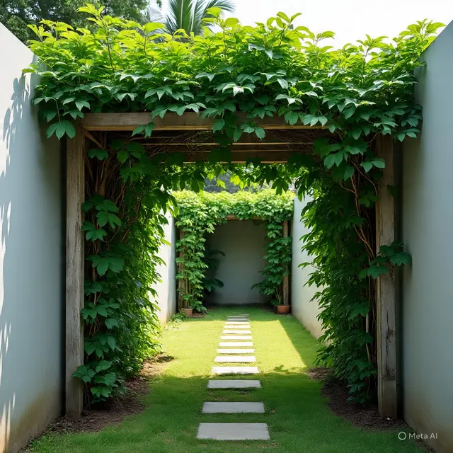 9 Desain Terowongan Tanaman Rambat di Halaman Rumah untuk Spot Foto, Ciptakan Hasil Estetik