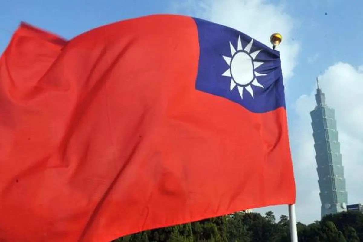 Ilustarsi bendera Taiwan (AFP/Mandy Cheng)