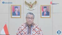 Gubernur Bank Indonesia (BI) Perry Warjiyo, dalam Pengumuman Hasil Rapat Dewan Gubernur Bulanan Bulan Januari 2022, Kamis (20/1/2022).