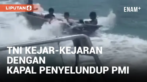 VIDEO: Petugas TNI AL Kejar-kejaran dengan Tekong Penyelundup PMI dari Malaysia di Karimun