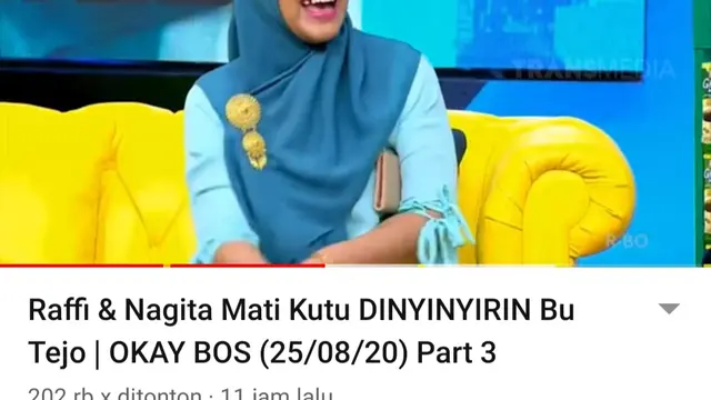 Bu Tejo. (Foto: Dok. YouTube Trans7 Official)