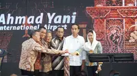 Presiden Republik Indonesia Joko Widodo saat datangi terminal baru Bandara Internasional Ahmad Yani