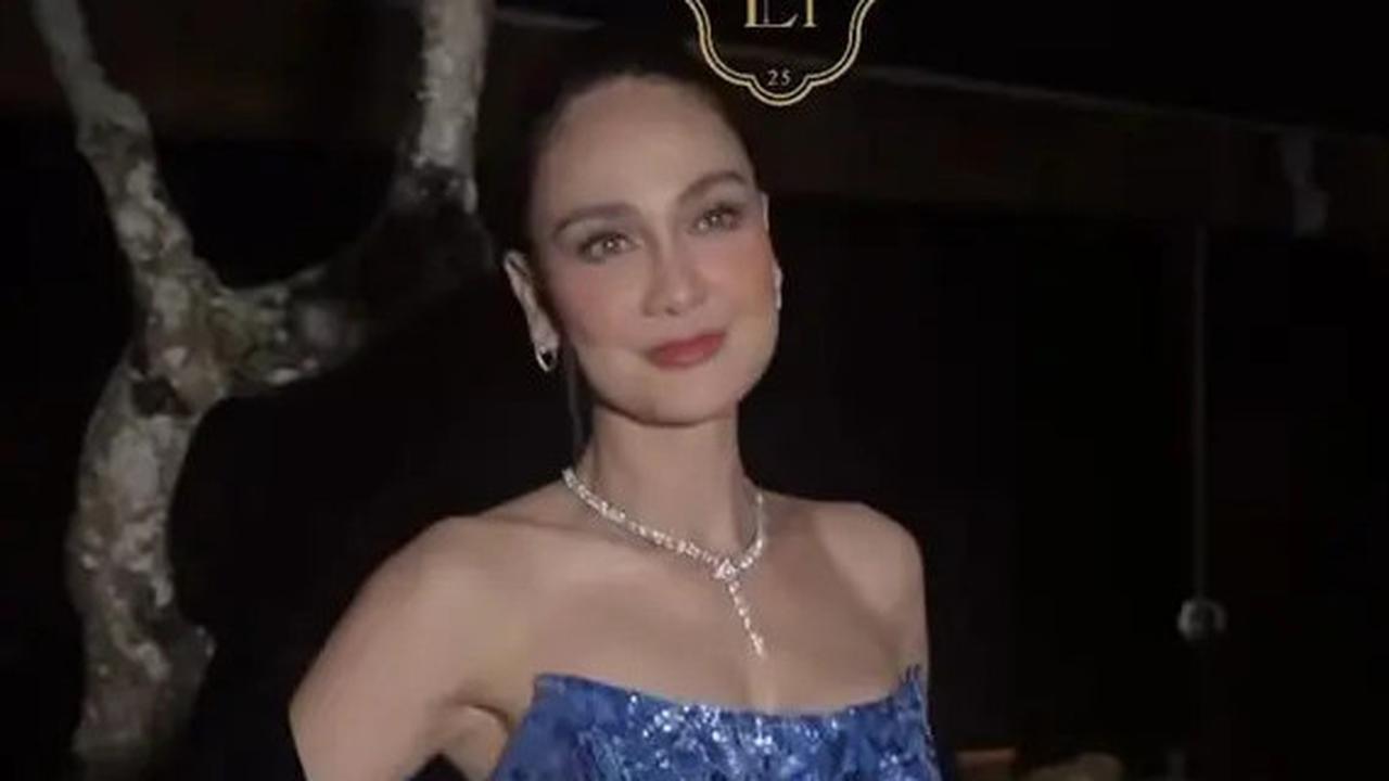 Kisah Haru Di Balik Lukisan di Gaun Pernikahan Luna Maya, Simbol Cinta dan Kenangan Mendiang Sang Ayah
