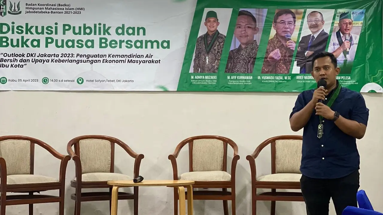 Ketua Umum Badan Koordinasi Himpunan Mahasiswa Islam (Badko HMI) Jabodetabeka-Banten M Adhiya