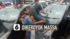Pelaku berjumlah tiga orang yang kabur dengan mobil hingga menabrak kurang lebih sepuluh pengendara.