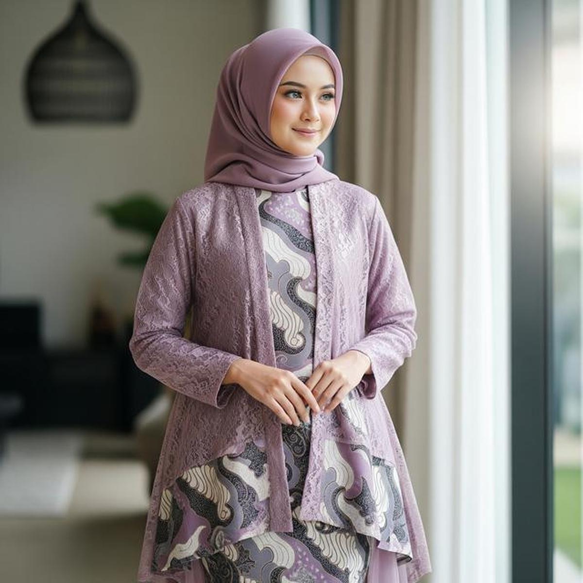 10 Model Gamis Batik Brokat Kekinian untuk Tren 2026 dengan Desain Terbaru