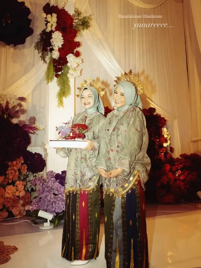 Gaya Arafah dan Halda Jadi Bridesmaid Pernikahan Feby Putri, Duo Kakak-Adik Kompak Pakai Baju Bodo Adat Bugis