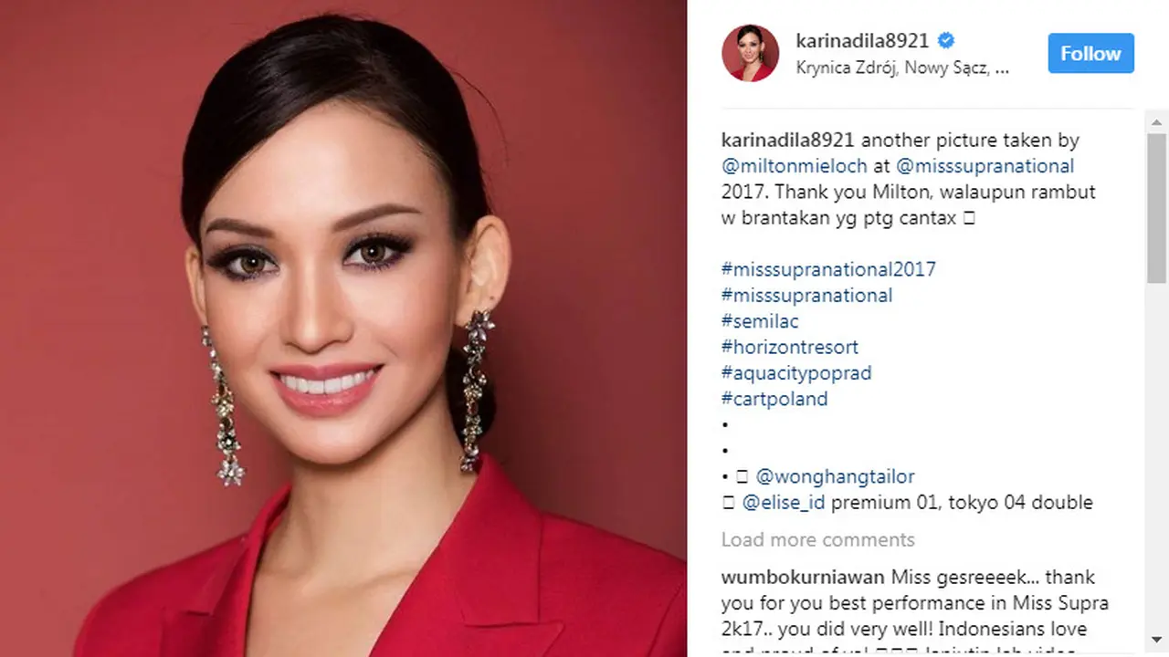 Karina Nadila Indonesia Miss Supranatural 2017