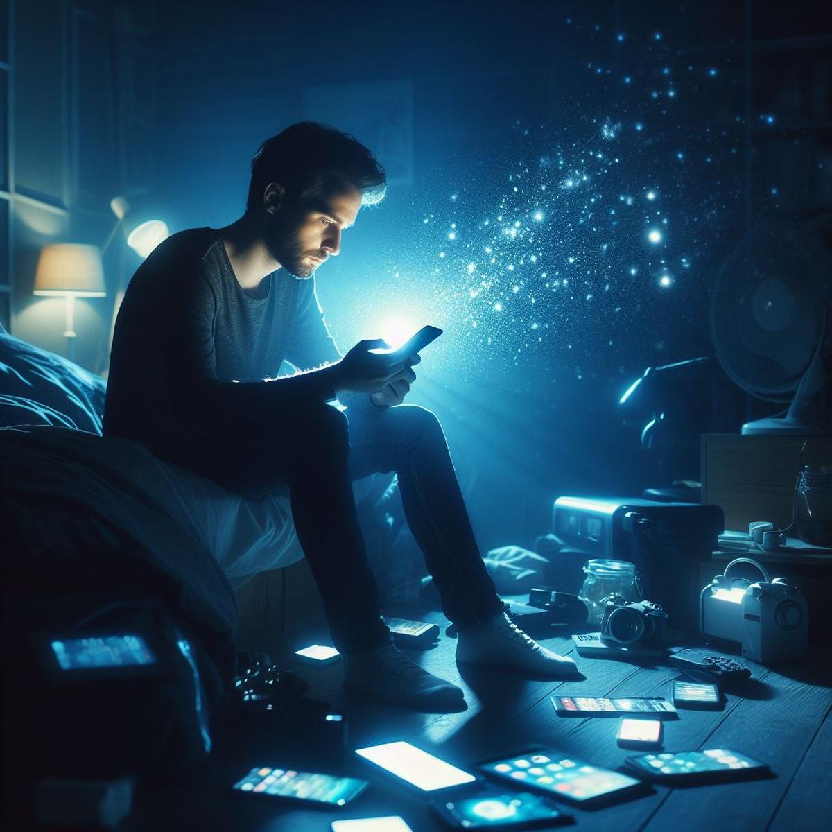 Ilustrasi Menggunakan Smartphone