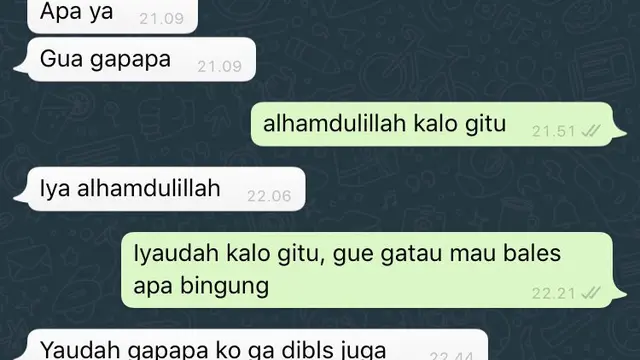 7 Chat Absurd Kehabisan Topik Pembicaraan Ini Bikin Tepuk Jidat