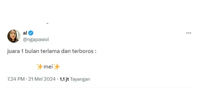 6 Cuitan Bulan Mei Lama Berakhir Ini Bikin Senyum, Dompet Sudah Tipis