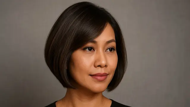 5. 7 Model Rambut Bob Nungging 2025 untuk Rambut Tipis, Tampil Bervolume dan Stylish