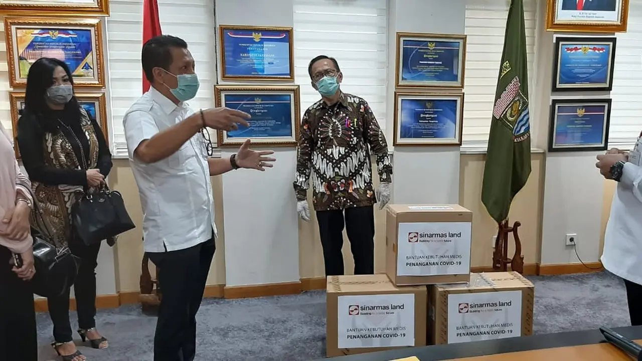 1.500 Alat Rapid Test disumbangkan Sinar Mas Land kepada Pemerintah Kabupaten (Pemkab) Tangerang