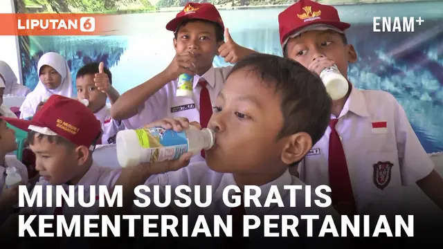 Ribuan Siswa SD di Banyumas Ikuti Uji Coba Minum Susu Gratis