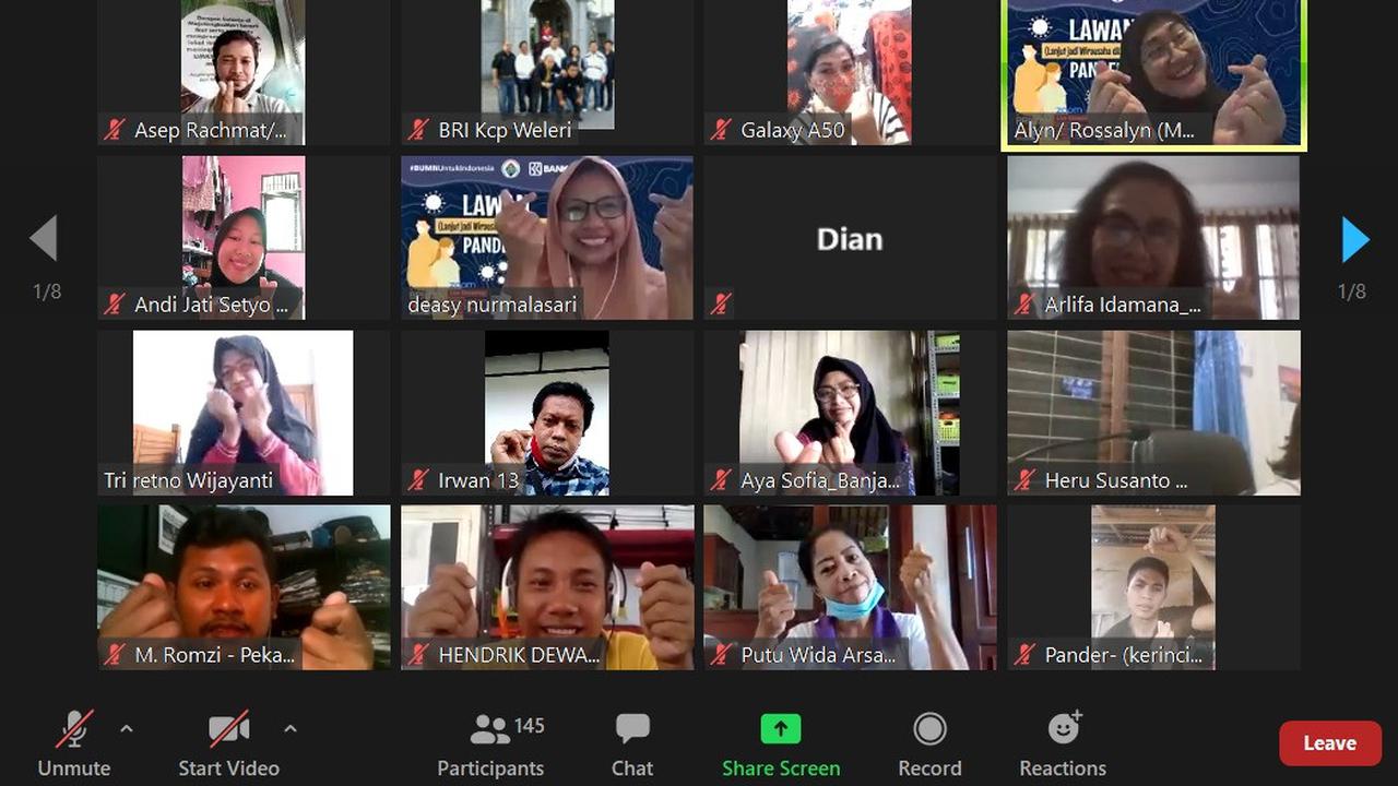 BRI Beri Pelatihan Virtual Standarisasi Produk APD