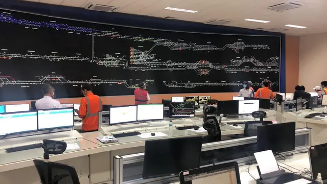 Operation Control Centre atau pusat pengendali kereta api di Manggarai resmi dioperasikan