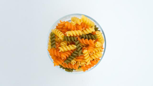 Macarrones en espiral