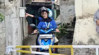 Kreatif, Portal di Lampung Pakai Finger Print Saking Maraknya Pencurian Motor