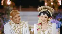 10 Potret Pernikahan Denny Caknan dan Bella Bonita. (Foto: instagram.com/faralljibrill)