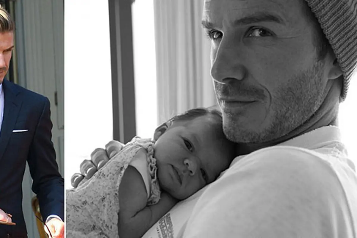 Foto David Beckham dan putrinya | copyright: metro.co.uk
