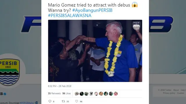 Pelatih Persib, Roberto Carlos Mario Gomez