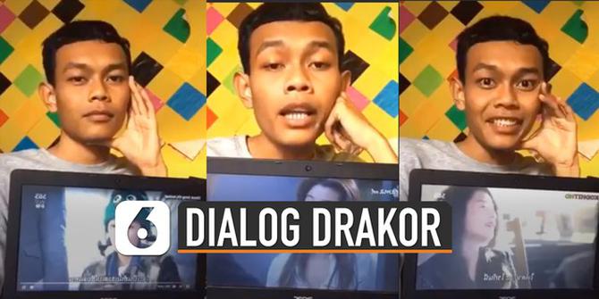 VIDEO: Aksi Kocak Pria Peragakan Dialog Drakor