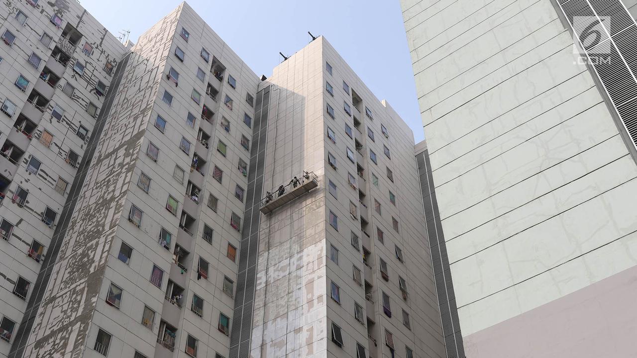 Sebagian Mulai Mengelupas, Dinding Rusun Jatinegara Barat Di-cat Kembali