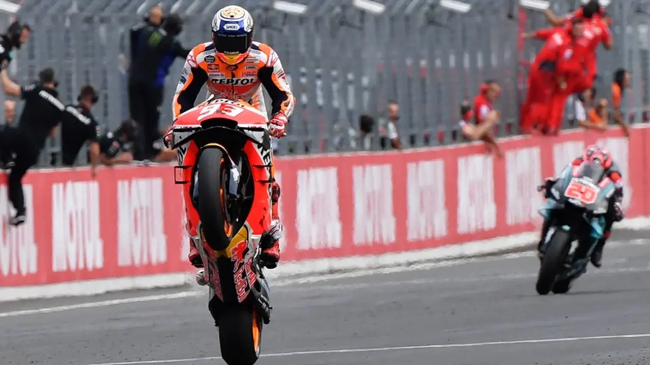 Pembalap Repsol Honda, Marc Marquez.