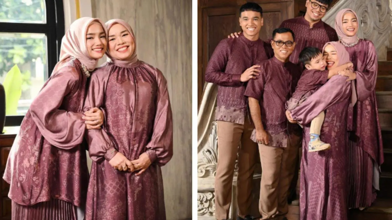 Pemotretan Keluarga Fuji dengan Baju Lebaran