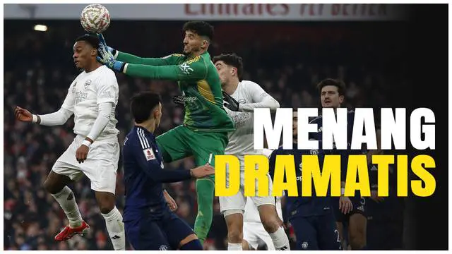 VIDEO: Drama Adu Penalti! Manchester United Singkirkan Arsenal di Piala FA