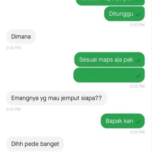 6 Chat Balasan Ojol Ini Singkat dan Tidak Jelas, Bikin Tepuk Jidat